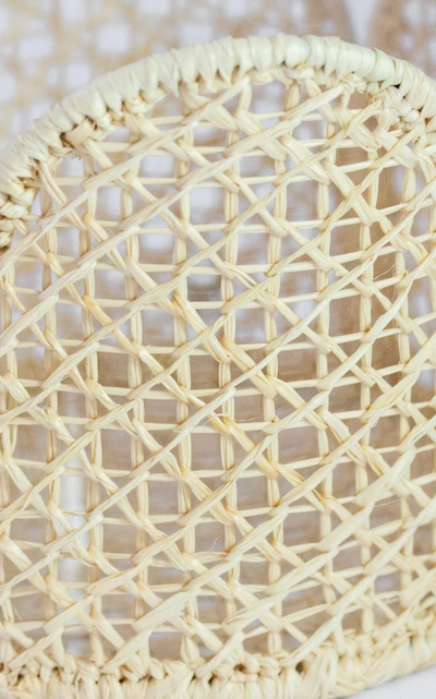 Moda Domus Set-of-four Raffia-lined Tall Glasses In Neutral