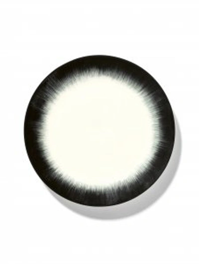 Shop Ann Demeulemeester For Serax Set-of-two Dã© 24 Cm Plate In Black/white