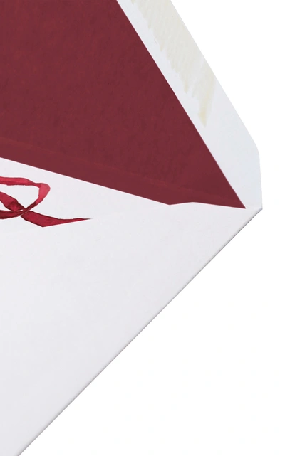 Clementina Sketchbook Set-of-ten Ribbon-painted Stationary Cards In Multi