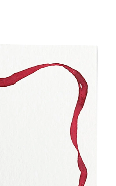 Clementina Sketchbook Set-of-ten Ribbon-painted Stationary Cards In Multi