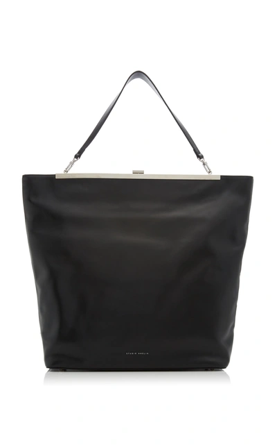 Shop Studio Amelia Leather Bag In Black