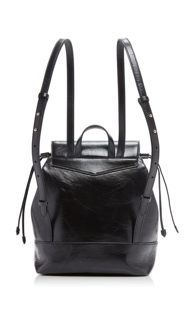 Shop Givenchy Women's Id Textured-leather Backpack In Black