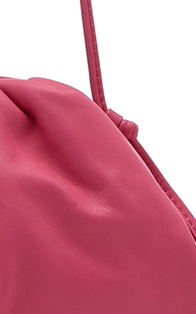 Shop Bottega Veneta The Mini Pouch Leather Clutch In Pink