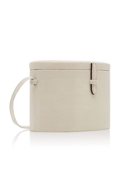 Shop Hunting Season Trunk Lizard Crossbody Bag In White