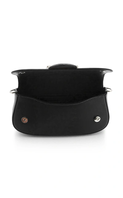 Shop Prada Leather Sidonie Bag In Black