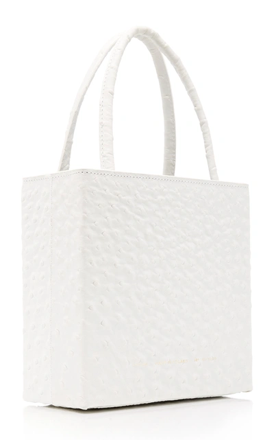 Shop Chylak Textured-leather Tote In White