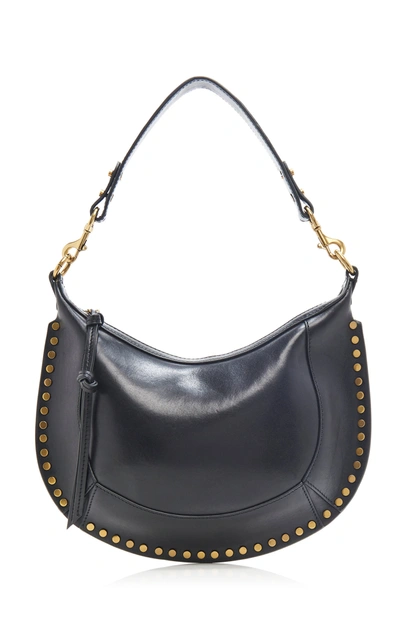 Shop Isabel Marant Naoko Studded Leather Shoulder Bag In Black