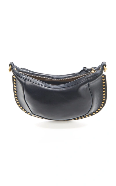 Shop Isabel Marant Naoko Studded Leather Shoulder Bag In Black