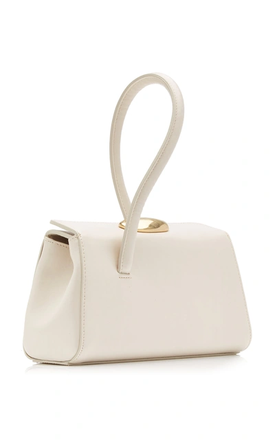 Shop Little Liffner Baby Boss Leather Bag In White