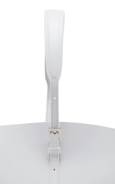 Shop Jil Sander Sombrero Small Leather Top-handle Bag In White