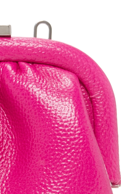 Shop Balenciaga Cloud Textured-leather Coin Purse In Pink