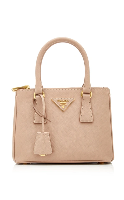Shop Prada Galleria Saffiano Leather Micro Bag In Pink