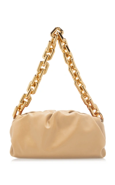 Shop Bottega Veneta The Chain Pouch Leather Bag In Neutral