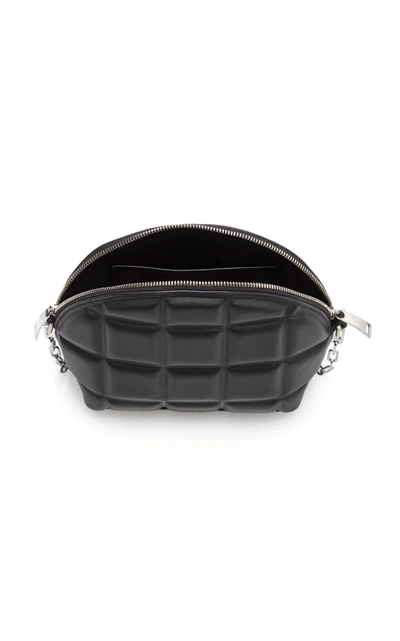 Shop Bottega Veneta Padded Leather Mini Bag In Black