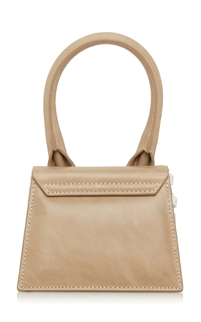 Shop Jacquemus Le Chiquito Leather Bag In Neutral