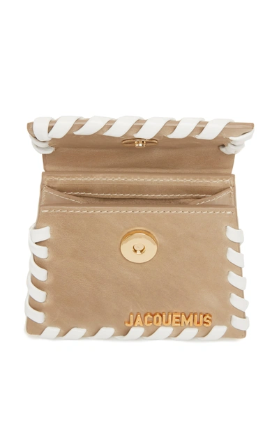 Shop Jacquemus Le Chiquito Leather Bag In Neutral