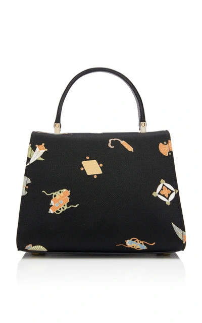 Shop Valextra Mini Iside Kimono Bag In Multi