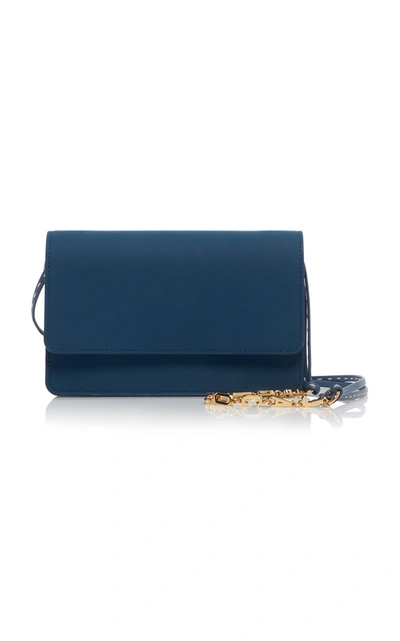 Shop Jacquemus Le Sac Riviera Leather Bag In Blue