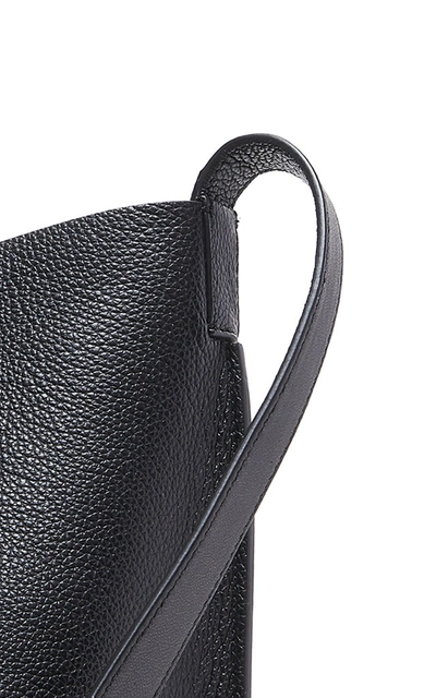 Shop Acne Studios Market Leather Bucket Bag In Black