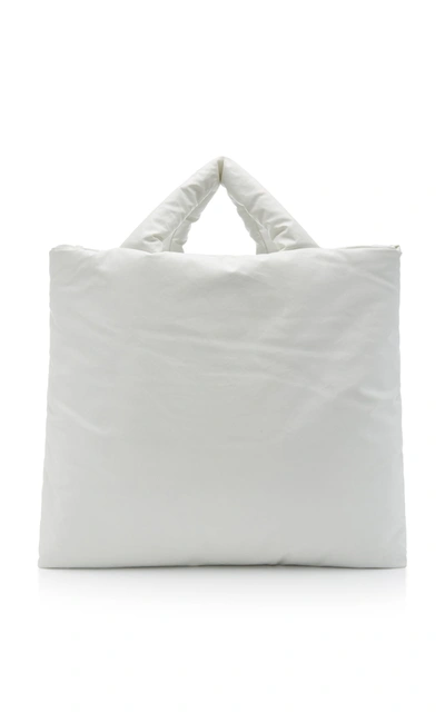 Shop Kassl Oil Padded Tote Bag In White