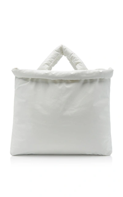 Shop Kassl Oil Padded Tote Bag In White