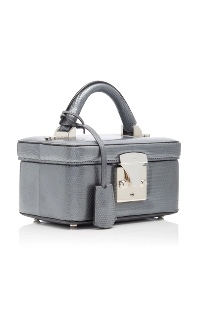 Shop Stalvey Exclusive Lizard Beauty Case In Grey