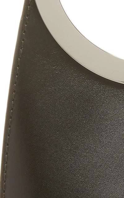 Shop Rabanne Op'art Geometric Leather Clutch In Black