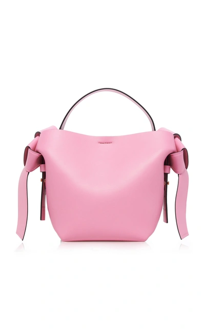 Shop Acne Studios Musubi Mini Leather Bag In Pink