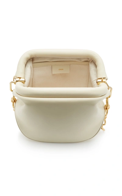 Shop Osoi Toast Brot Leather Shoulder Bag In Ivory