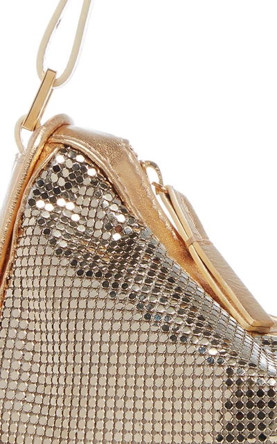 Shop By Far Sydney Metal-mesh Shoulder Bag In Gold