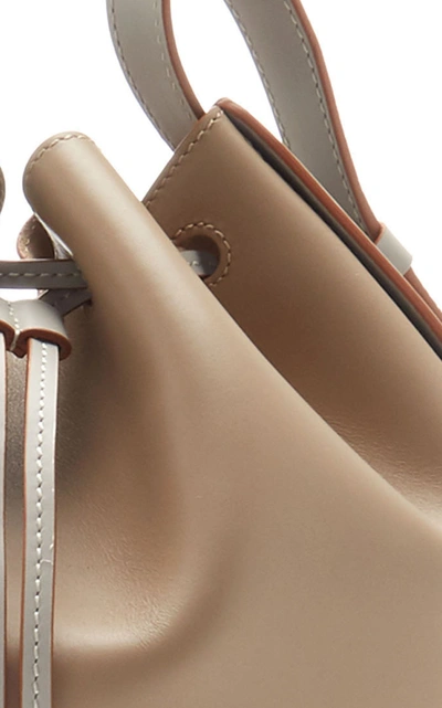 Shop Loewe Balloon Two-tone Leather Shoulder Bag In Neutral