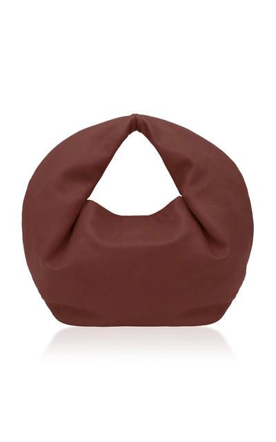 Shop Danse Lente Lola Leather Mini Hobo Bag In Brown