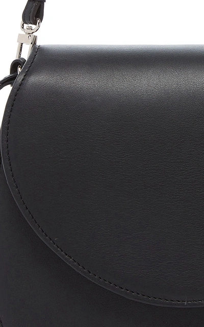 Shop Hunting Season Large Leather Saddle Shoulder Bag In Black