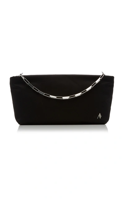 Shop Attico Chain-link Shell Pouch Clutch In Black