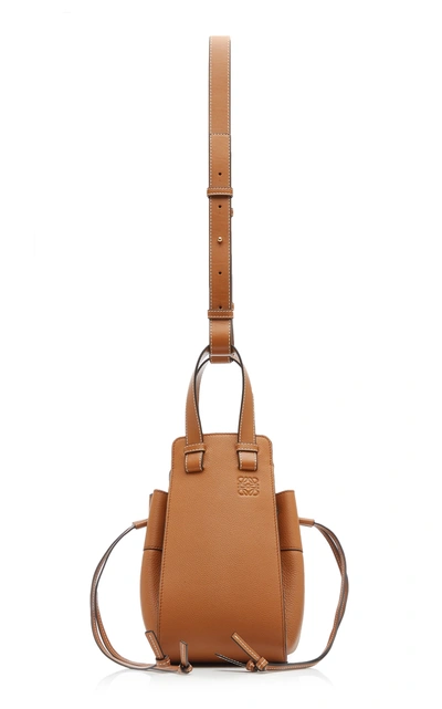 Shop Loewe Hammock Small Leather Bag In Brown