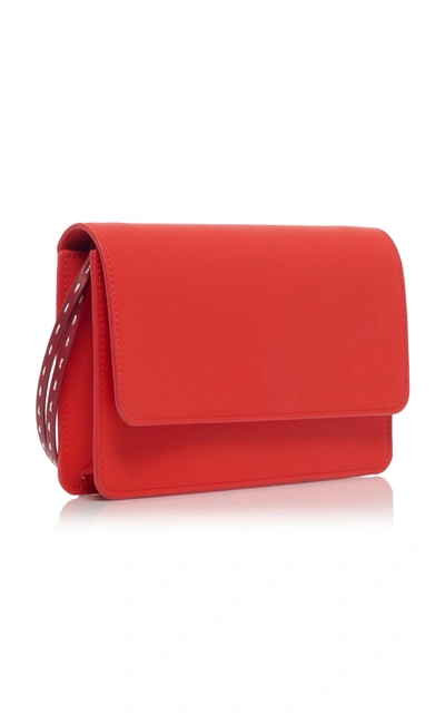 Shop Jacquemus Le Sac Riviera Leather Bag In Red
