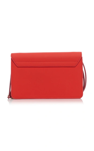 Shop Jacquemus Le Sac Riviera Leather Bag In Red