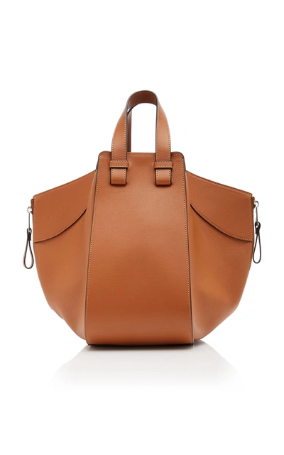 Shop Loewe Hammock Small Leather Shoulder Bag In Tan