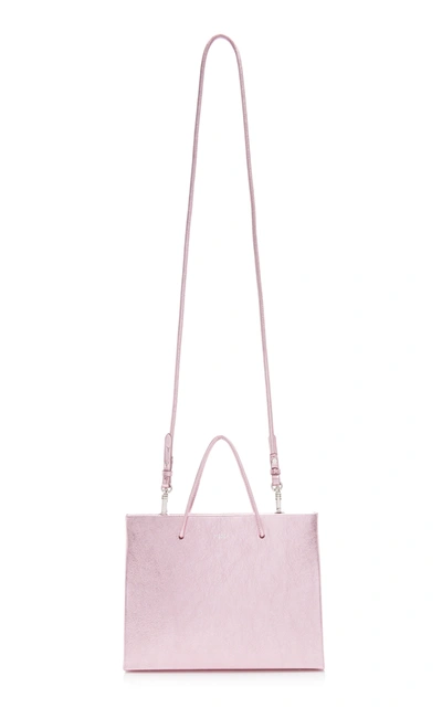 Shop Medea Hanna Leather Top-handle Bag In Pink