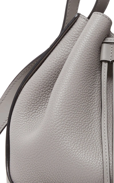 Shop Loewe Balloon Leather Shoulder Bag In Grey