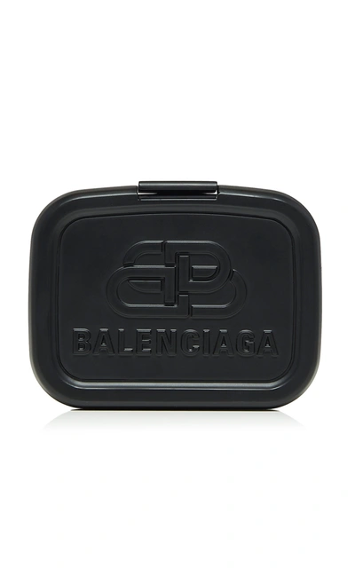 Shop Balenciaga Lunch Box Mini Leather Case Bag In Black