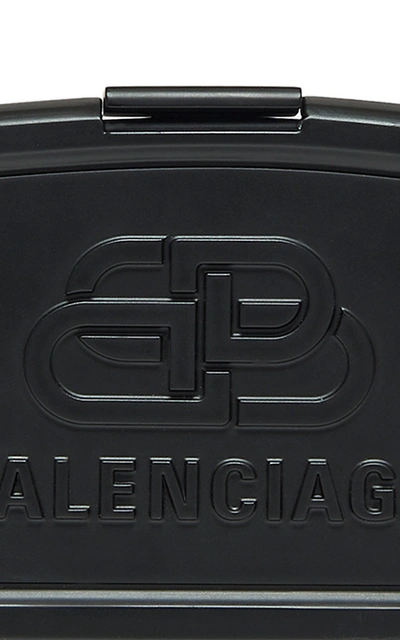 Shop Balenciaga Lunch Box Mini Leather Case Bag In Black