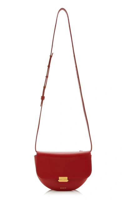 Shop Wandler Anna Leather Belt Bag In Red