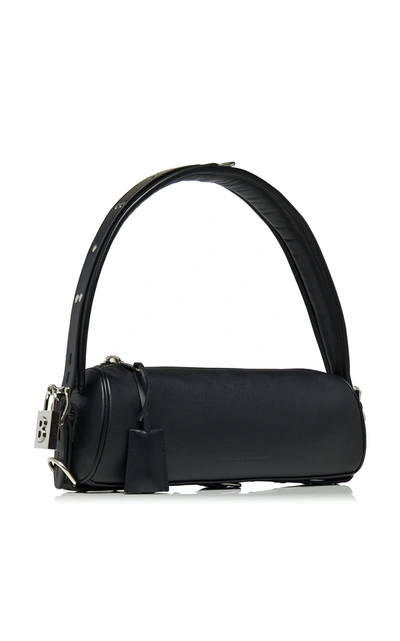 Shop Balenciaga Bond S Leather Bag In Black