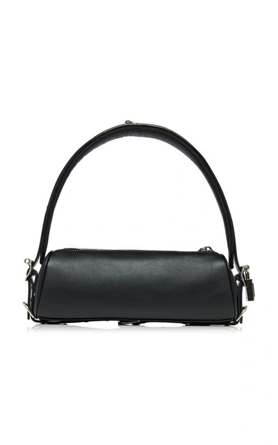 Shop Balenciaga Bond S Leather Bag In Black
