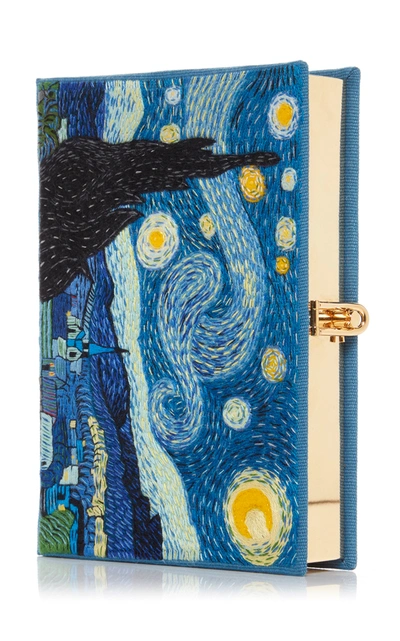 Shop Olympia Le-tan Van Gogh Clutch In Blue