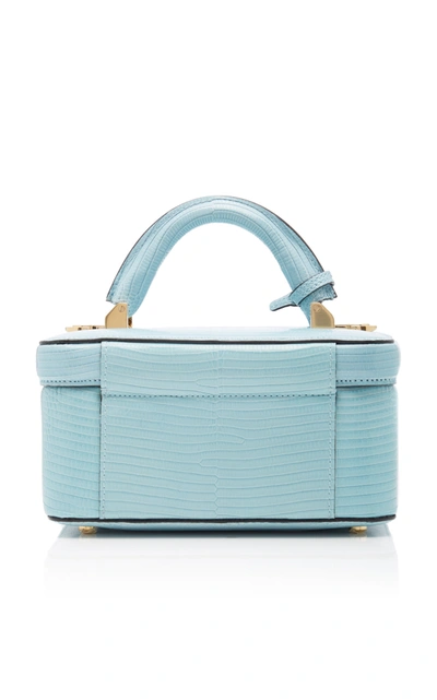 Shop Stalvey Lizard Beauty Case In Blue