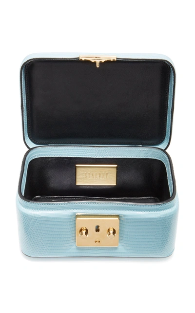 Shop Stalvey Lizard Beauty Case In Blue