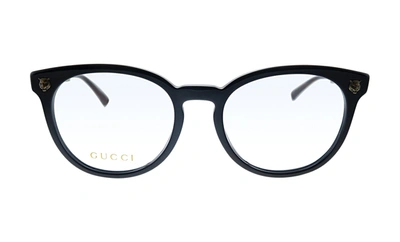 Shop Gucci Gg 0219o 006 Round Eyeglasses In Demo