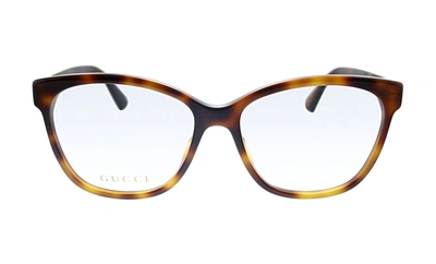 Shop Gucci Gg 0421o 002 Square Eyeglasses In Demo